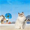 Aystkniet Rete per gatti per balcone, 4x3 m, 6x3 m, 8x3 m, rete per gatti rinforzata con filo di colore verde oliva con corda di fissaggio e accessori, per finestre, porte, interni ed esterni