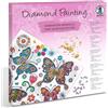 Ursus 43520009F - Diamond Painting Mandala Set 9, kit artigianale con tela e pietre nei toni del rosso, giallo e blu