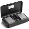 LIFEMOI PS-BLS5 BLS50 (2200mA) - Set caricabatterie multifunzione per fotocamera (incluse due batterie) compatibile con Olympus OM-5 OM-D E-M5 III E-M10 E-M10 III E-M10 IV E-PL8 E-PL9 E-PL10 Stylus 1