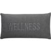 Brandsseller Cuscino da vasca 40x20 cm - Poggiatesta e cuscino cervicale benessere con ventose per vasca da bagno, imbottito e confortevole, lavabile con cerniera - Antracite