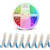GIDEALED Striscia LED RGBWW 12V 5m, dimmerabile,luce bianca fredda(2700K-6000K) a colori pieni,6 fili RGBWW LightStrip Plus, per decorazione camera da letto,ambiente Llingting,solo strisce LED RGBCCT