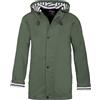 Breizh Ocean - Artic - Cerato Impermeabile con Cappuccio a Righe - Interno Polare - XS al 4XL