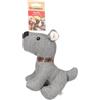 Flamingo Giocattolo per Cani a Forma di Cucciolo Britta, Grigio, con Squeaker, Ideale per Golden Retriever, Shiba Inu, Maltese e Jack Russell