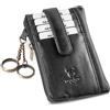 Matador® VERA custodia in pelle per chiavi fatta a mano RFID YKK Zipper nero