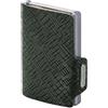 MONDRAGHI Miniwallet in Vera Pelle Leggero e Tascabile. Portafoglio Slim per Carte di Credito Banconote Monete Tessere e Documenti Modello Basic Outlet Forest per Uomo e Donna