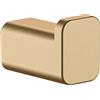 hansgrohe AddStoris - Gancio asciugamani bagno, portasciugamani, gancio per accappatoio, fissaggio nascosto, accessori bagno, bronzo spazzolato, 41742140
