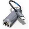 TEFLOTY Adattatore USB C a Ethernet - Thunderbolt Ethernet a LAN, Adattatore Gigabit RJ451000Mbps in Alluminio Compatibile per iPhone 15 Pro/Max MacBook Pro/Air 2023 iPad Pro iMac S23 XPS 17