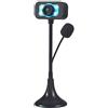 Janasiba 480P HD Webcam USB Videocamera Web Cam Microfono Clip-on per Computer Portatile con LED Notte