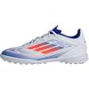 adidas F50 League Football Boots Turf, Scarpe da Calcio Unisex-Adulto, Cloud White/Solar Red/Lucid Blue, 46 EU