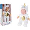 CLEMENT CLEMENTINE - Bambola - Giocattolo per Bambini - 071293 - Bianco - Poliestere - Bambola - Bambino - Manichino - Coccolare - 30 cm x 17 cm - A partire dai 12 mesi