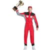 Boland - Costume da pilota 3 pezzi, costume di carnevale per feste a tema, Halloween o carnevale, auto da corsa