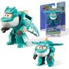 Super Wings Dinosauro Tino Giocattoli Transforming 5cm/2 in, Giocattoli trasformabili in modalità 2 in 1, Robot giocattolo per bambini e bambine, Giocattoli Dinosauro Regali per 3+ anni