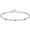 Morellato Bracciale Donna in Argento 925‰, Zirconi, Collezione Tesori, Tennis - SAIW138