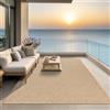 the carpet Kansas - robusto tappeto per esterni ed interni in juta naturale, resistente alle intemperie, adatto a terrazze e giardini, 60 x 90 cm