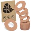 MySweetStitch - 25 x FreeStyle Libre 1 & 2 cerotti sensore, Ringpatch Ø 65mm, interno Ø 28mm, cerotto impermeabile, traspirante, delicato sulla pelle, Beige