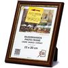 3-B BARI RUSTICO Cornice per foto - marrone scuro/oro - 15x20 cm cornice in legno di pino con vetro acrilico