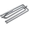NNNF Vak®, gancio fiammingo profondo, per tende a nastro, in metallo zincato, 20 pezzi Silver