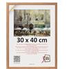3-B MEGA - Cornice portafoto marrone (rovere con venature del legno ottiche delicate) - 30 x 40 cm - Cornice in legno, cornice per documenti con vetro acrilico
