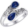 CUPENDA Anello da donna in argento sterling con pietra di luna, arcobaleno, regolabile, gioiello regalo per ragazze