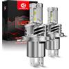 CAR WORK BOX H4 LED Lampadine Auto: 18000LM LED Fari Lampade 80W Abbaglianti e Anabbaglianti per Auto 12V, 1:1 Design Plug-n-Play, 6500K
