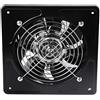 EVTSCAN Ventilatore estrattore d'aria Diametro foro trapano 150mm Estrattore d'aria 40W Ventilatore di scarico a parete per cucina domestica Bagno Garage(Nero)