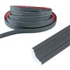 WanderGo Bordo flessibile in PVC, profilo flessibile grigio per pavimento, battiscopa grigio, per soffitti, piano di lavoro, decorazione per bordi e angoli del pavimento (12 x 9 mm-2,5 m)