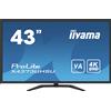 iiyama ProLite X4373UHSU-B1 Monitor PC 108 cm (42.5") 3840 x 2160 Pixel 4K Ultra HD Nero [X4373UHSU-B1]