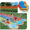 Banzai Scivolo d'acqua Triple Racer da 4,6 m, con 3 bodyboard inclusi, multicolore