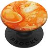 Supporto impugnatura palmare per smartph Supporto per cellulare Stile Marmorizzazione Arancione PopSockets PopGrip Adesivo