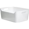 TATAY Cestino Portaoggetti, 5L di Capacita, Polipropilene, Senza BPA, Bianco, Dimensione 34.5 x 25 x 14.5 cm