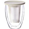 Bodum K11153-913 - Set Tea For One in vetro con filtro in nylon, capacità 0,35 L, colore: Bianco crema