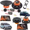 Hertz Evotuning Kit 6 Casse Altoparlanti Hertz Dsk 165.3+Dcx 130.3 Ant+Post per Fiat Multipla