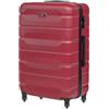 OCHNIK Valigia per cabina, 72 x 47 x 29, custodia rigida, da viaggio con 4 ruote, di medie dimensioni, trolley a mano, durevole, con ABS, blocco numerico, Colore: rosso, L, Trolley rigido