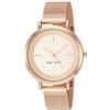 Nine West Orologio da Donna con cinturino in maglia, Oro rosa, NW/2146RGRG