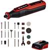 Einhell TE-MT 7,2 Li Kit Smerigliatrice a stelo/incisore a batteria (tensione 7,2 V - 1,5 Ah, giri min. 5500-26000, incl. 51 accessori)