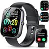 CASCHO Smartwatch Uomo Donna,1.91" Orologio Smartwatch,con Effettua/Risposta Chiamate,100+ modalità Sportive con Sonno/Cardiofrequenzimetro,SpO2,Fitness Tracker,Contapassi,IP68 Impermeabile smart watch