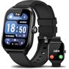 AcclaFit Smartwatch Uomo Donna,2.01 Orologio Smartwatch con Effettua/Risposta Chiamate,140 Sportive Smart Watch con Contapassi/Sonno/Cardiofrequenzimetro/SpO2,Impermeabil IP68 Smartband per Android iOS