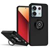 CRAVEN Cover per Xiaomi Redmi Note 13 Pro 5G / Poco X6 5G con Anello Ring Antiurto Protezione Case Rugged Custodia, Adesione Magnetica, Sottile Morbido Silicone Bumper Anti-Impronte, Nero