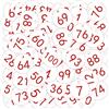 OFFCUP Portachiavi Numerati, Etichette Numerate in Plastica, Targhette Numerate in Plastica, Portachiavi con Targhette Identificative per Hotel Palestra Deposito Bagagli (1-100, Bianco)