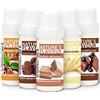 ALPHAPOWER FOOD aromi naturali per alimenti, Super Offerta 5x10ml aroma alimentare, gocce aromatizzanti senza calorie - liquido Flavdrops - Flavour Drops