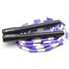 jump rope sports Corda per saltare Freestyle Bead, lunghezza regolabile (viola/bianco, 3.0)