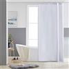 Furlinic Tende Doccia Anti-Muffa Tessuto in Poliestere, Bianco Tende Doccia Angolare Impermeabile &Lavabile,Tenda Vasca da Bagno con 6 Ganci Tenda doccia 80x180cm.