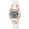 Armitron - Orologio sportivo unisex, digitale, con cronografo, cinturino in resina, 45/7036, Bianco
