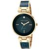 Anne Klein - Orologio da donna a bracciale rigido, con quadrante con vero diamante, Oro