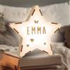 WONDEE Vintiun - Luce notturna per bambini, personalizzata, lampada da notte per bambini, 16,5 x 16,5 x 6 cm, regalo per neonato, personalizzato, lampada da comodino, camera da letto, decorazione per