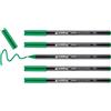 Edding e-1300 - Set di 5 pennarelli per colorare a punta tonda 3 mm verde pallido