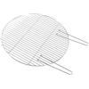 Homescapes - Griglia per barbecue circolare, in acciaio, con manici, diametro 60 cm