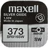 Maxell One (1) X Maxell 373 SR916W AJ-SB-Batteria per orologio in ossido d'argento, 1,55 V, confezione Blister