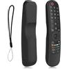Hugwait Custodia in silicone per telecomando Smart TV LG AN-MR21GA AN-MR21GC AN-MR22GA AN-MR22GN AN-MR23GA AN-MR24GA (silicone, nero)