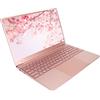 Garsent Laptop da 15,6 Pollici, Laptop Rosa Rosa per Window11, PC Portatile con Tastiera Retroilluminata con Tastiera per Impronte Digitali, Batteria da 6000 MAh, Memoria di Grande Capacità,(12G 256G)